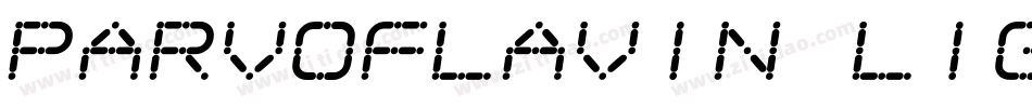 Parvoflavin Light Skew字体转换